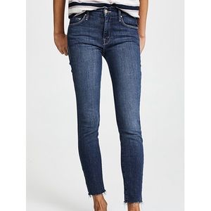 Mother Looker ankle fray jeans in Girl Crush